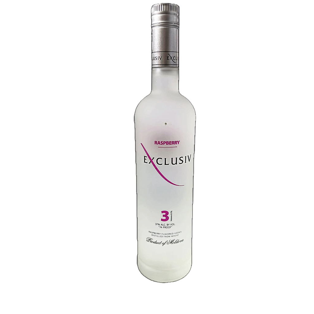 VODKA EXCLUSIV 3 RASPBERRY 37% 0.75