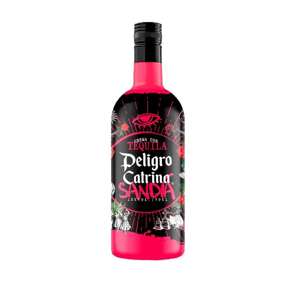 LICOR CREMA TEQUILA PELIGRO CATRINA SANDIA 700 ML
