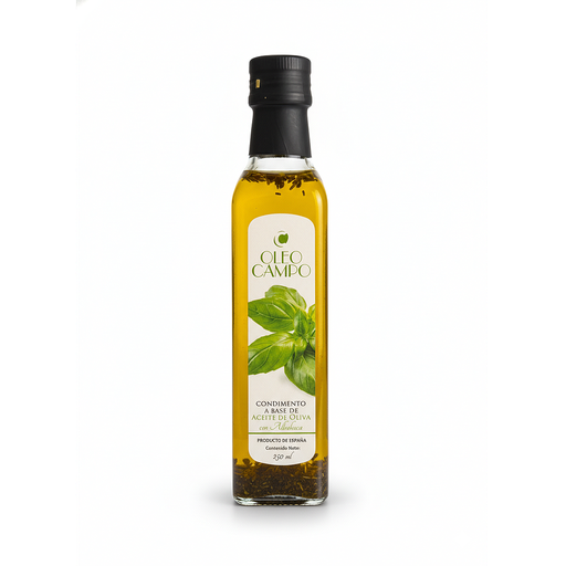 [2518] ACEITE DE OLIVA EXTRA VIRGEN OLEOCAMPO ALBAHACA MARASCA 250 ML