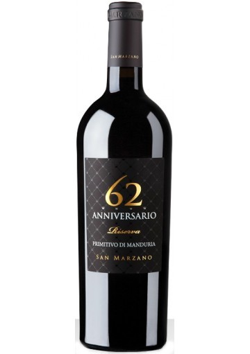[3344] VINO SAN MARZANO ANNIVERSARIO 62 PRIMITIVO MANDURIA 2020 750 ML