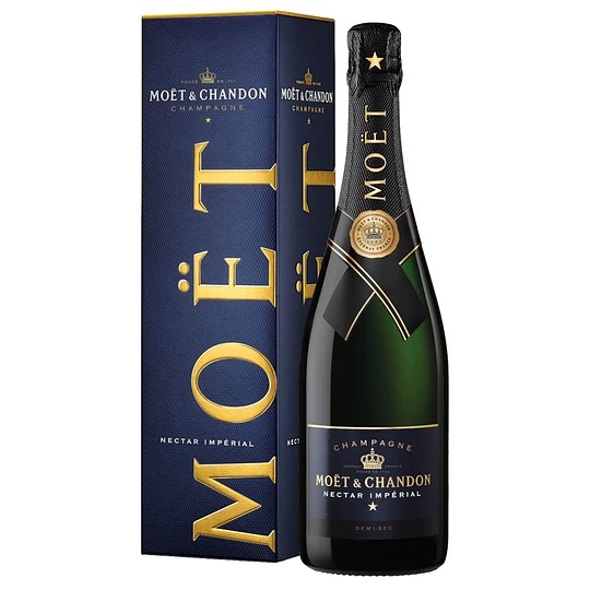 CHAMPAGNE MOET CHANDON NECTAR IMPERIAL CON ESTUCHE 750 ML