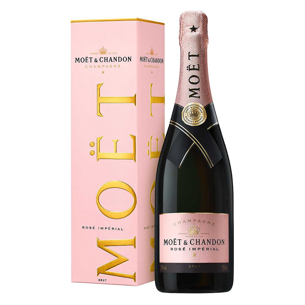 CHAMPAGNE MOET CHANDON ROSE IMPERIAL CON ESTUCHE 750 ML