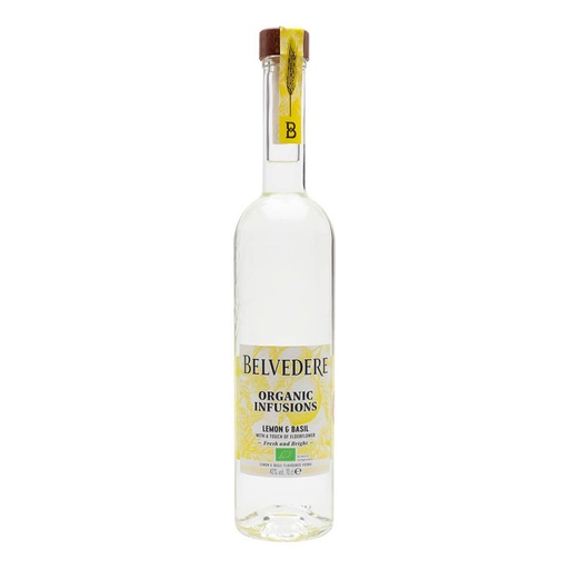 [1422] VODKA BELVEDERE ORGANIC LEMON & BASIL  750 ML
