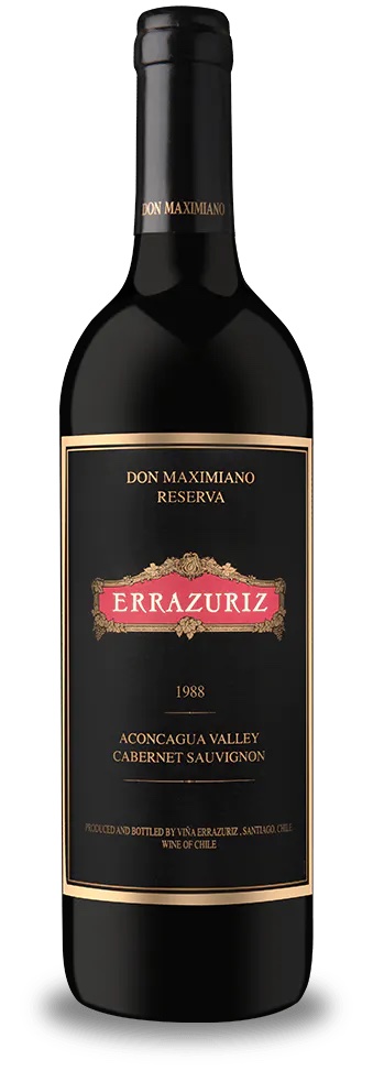 VINO ERRAZURIZ DON MAXIMIANO FOUNDER‘S RESERVE 1988 750 ML