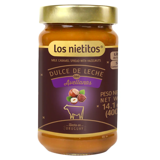 [2224] DULCE DE LECHE LOS NIETITOS CON AVELLANAS 400 GRAMOS