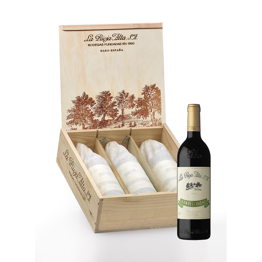 VERTICAL VINO LA RIOJA ALTA GRAN RESERVA 904 1997, 2001, 2005 750 ML X3