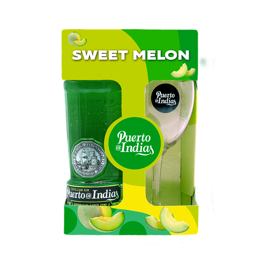 [1741] GIN PUERTO DE INDIAS SWEET MELON 700 ML + COPA