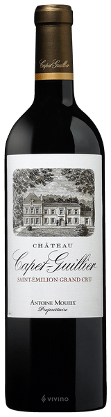 VINO CHATEAU CAPET GUILLIER SAINT EMILION GRAND CRU 2021 750 ML